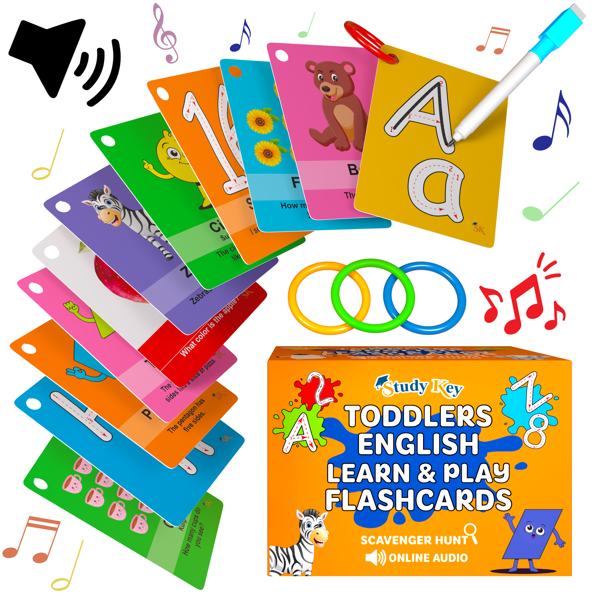 Toddlers English Flash Cards - Studykey